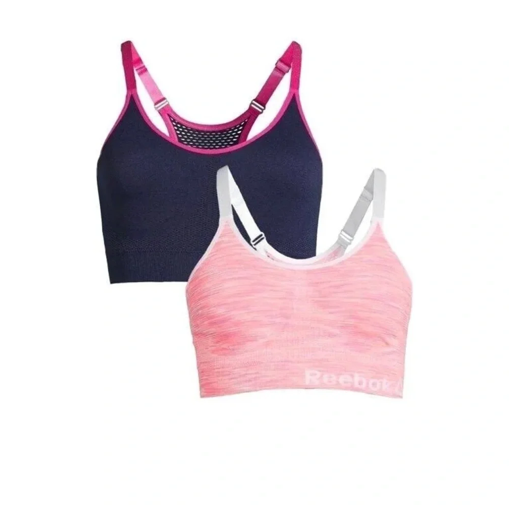 Reebok 2 medium impact sports bras - Picture 1 of 11